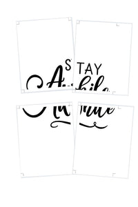"Stay Awhile" DIY Sign Template