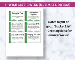Date Night Idea Cards - 94 Printable Cards