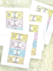Easter Bunny Money - 20 Easter Coupons for Kids