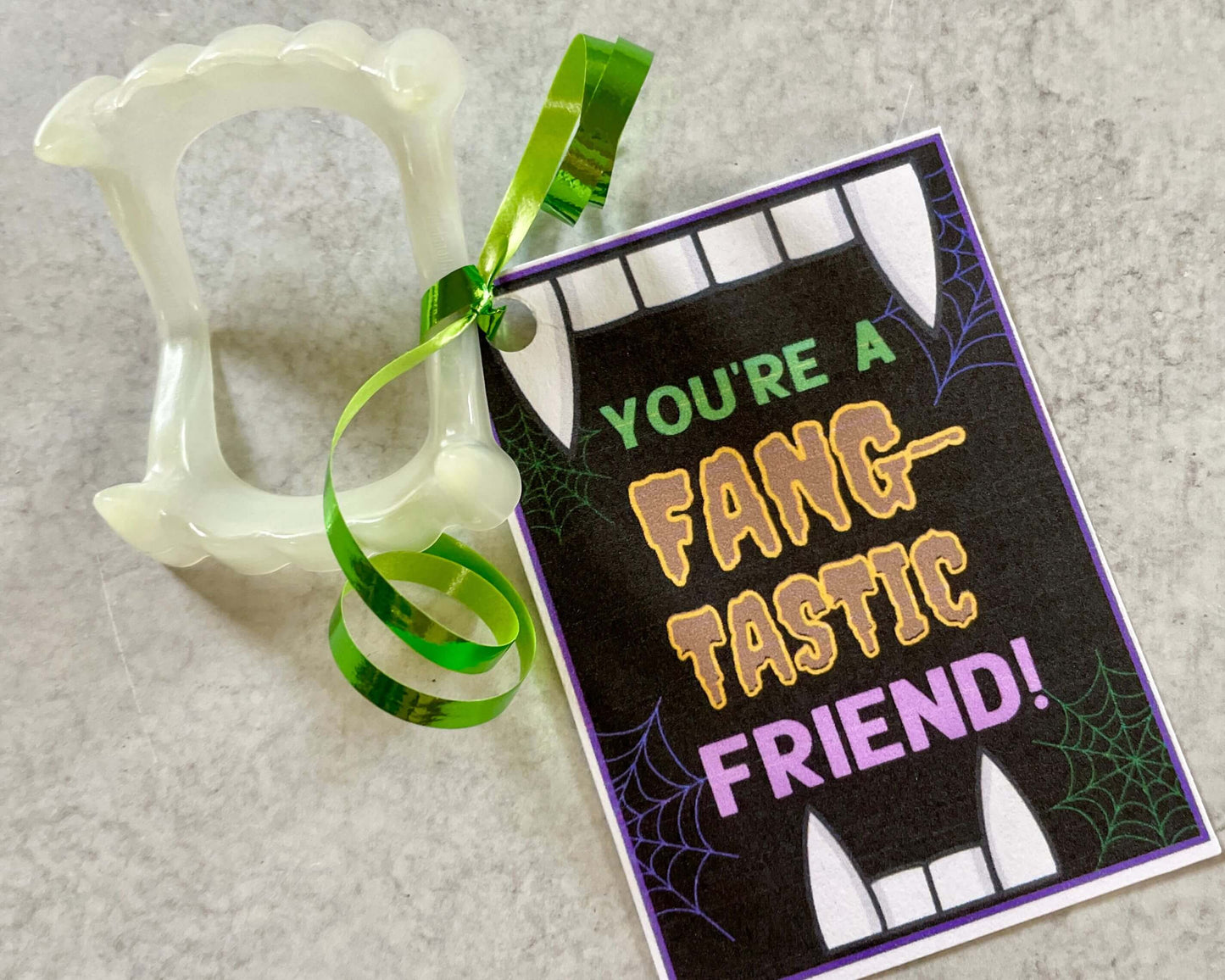 Fang-tastic Halloween Gift Tags for Kids - 2 Different Designs!