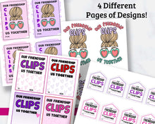 Load image into Gallery viewer, Hair Clip Gift Tags - Valentines for Teens and Kids