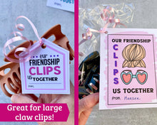 Load image into Gallery viewer, Hair Clip Gift Tags - Valentines for Teens and Kids