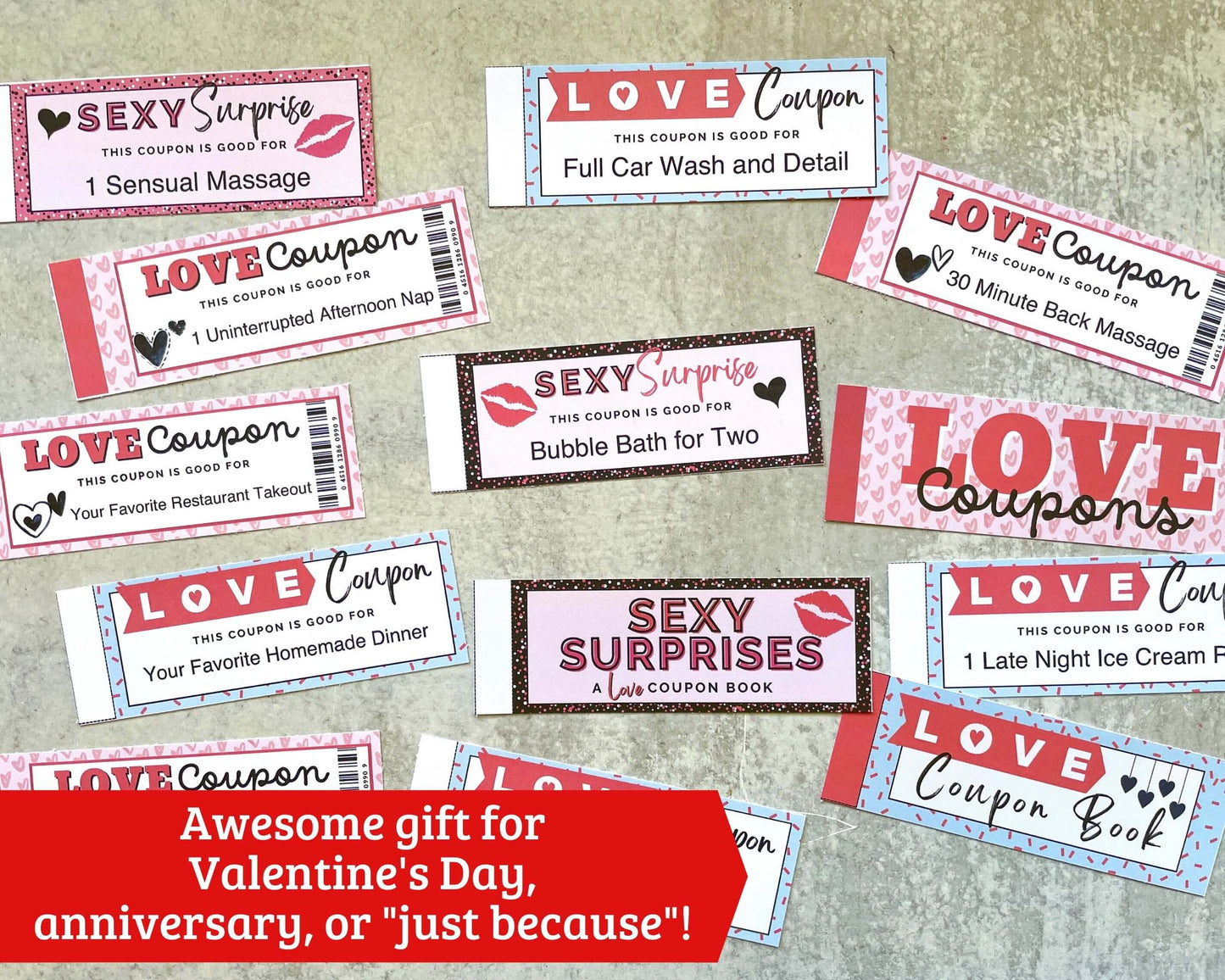 Love Coupon Book Templates - 3 Designs!