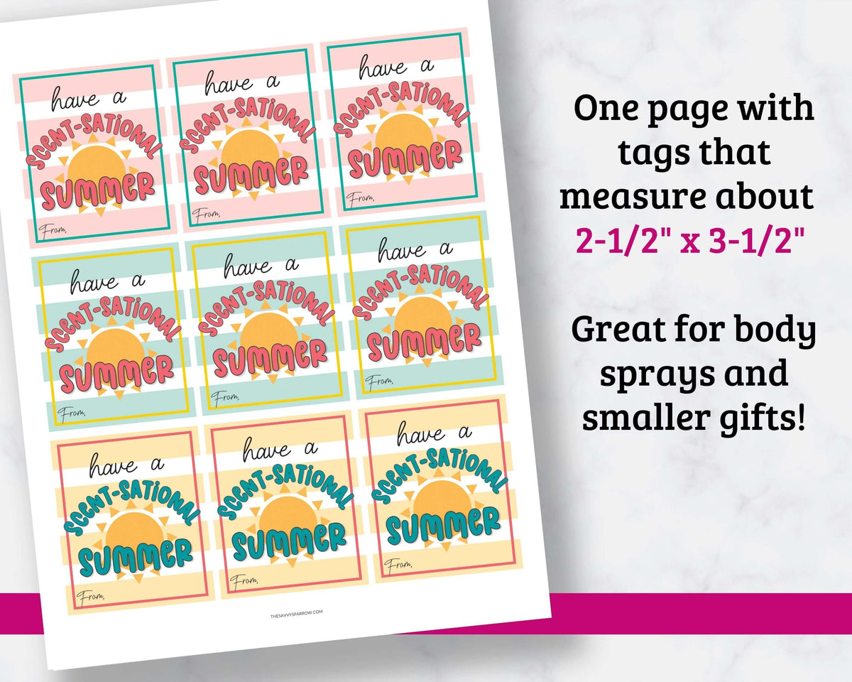 printable-scent-sational-summer-gift-tags-the-savvy-sparrow for You Are Scent Sational Free Printable Printable Scent-Sational Summer Gift Tags – The Savvy Sparrow for You Are Scent Sational Free Printable