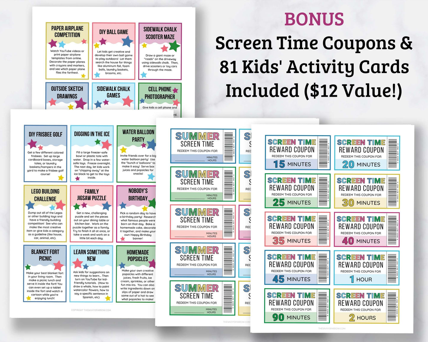 Summer Planner & BONUS for Kids! - Printable PDF Download