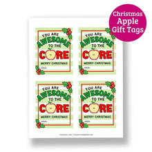 Load image into Gallery viewer, Christmas Caramel Apple Gift Tags