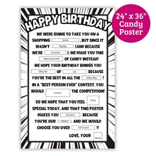 Load image into Gallery viewer, Printable Birthday Candy Poster - PDF Download