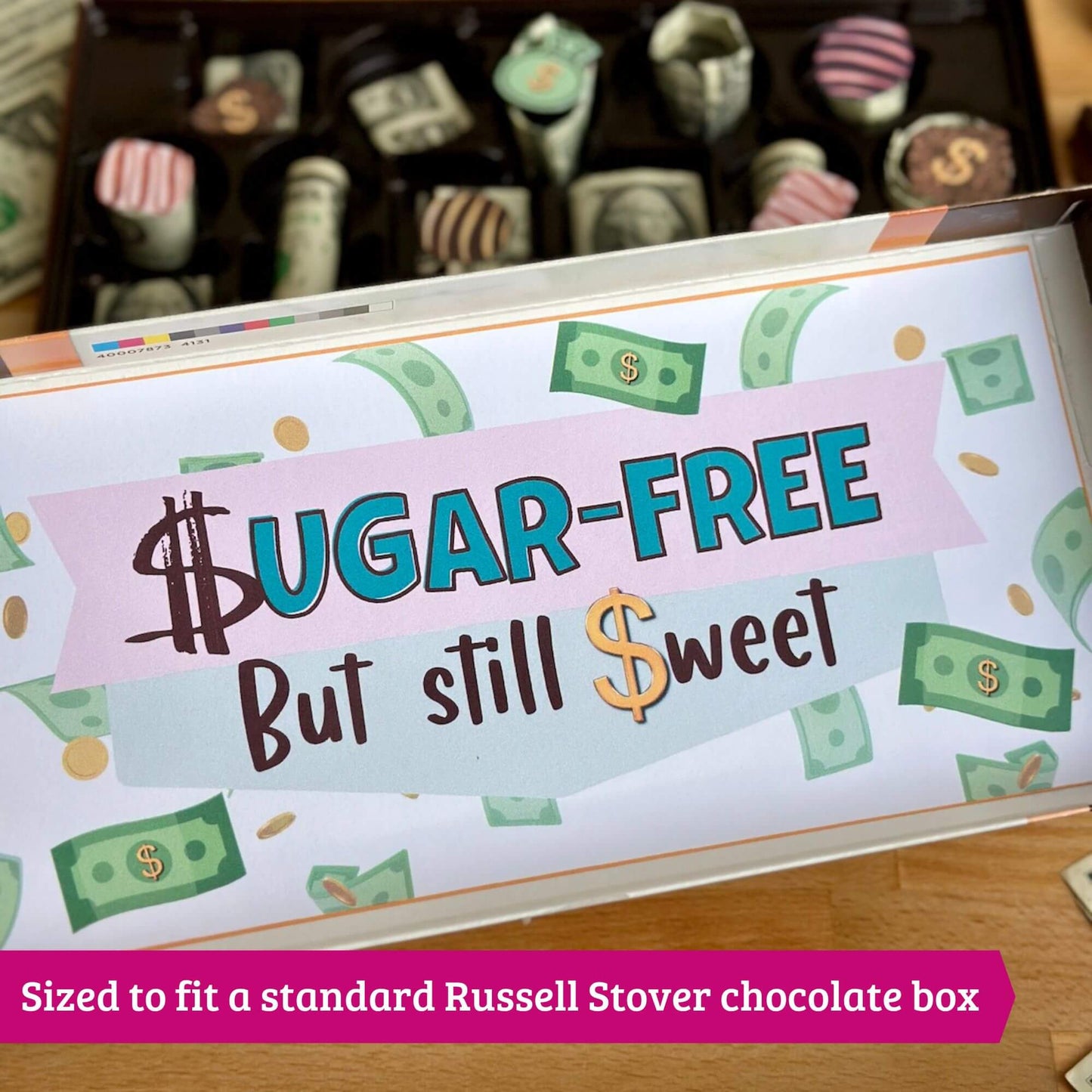 Printable Chocolate Box Money Gift Template - PDF Download