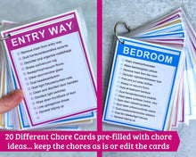 Load image into Gallery viewer, Editable Cleaning Checklist Cards - 7 Page PDF Download
