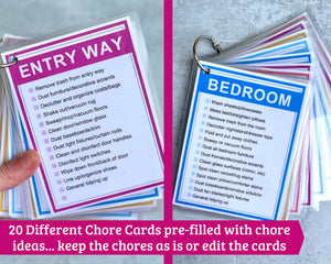Editable Cleaning Checklist Cards - 7 Page PDF Download