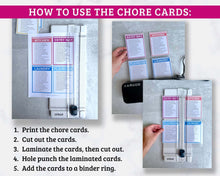 Load image into Gallery viewer, Editable Cleaning Checklist Cards - 7 Page PDF Download