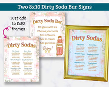 Load image into Gallery viewer, Dirty Soda Bar Printables – Watercolor Floral