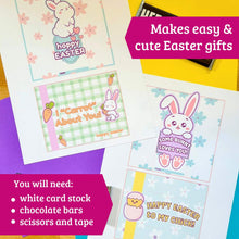 Load image into Gallery viewer, Easter Chocolate Bar Wrappers Printable – 4 Designs – Instant Download PDF