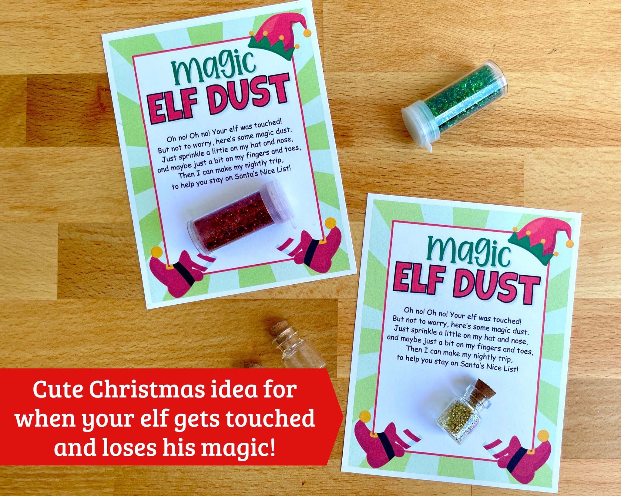Printable Magic Elf Dust DIY Glitter Elf Dust PDF The Savvy Sparrow