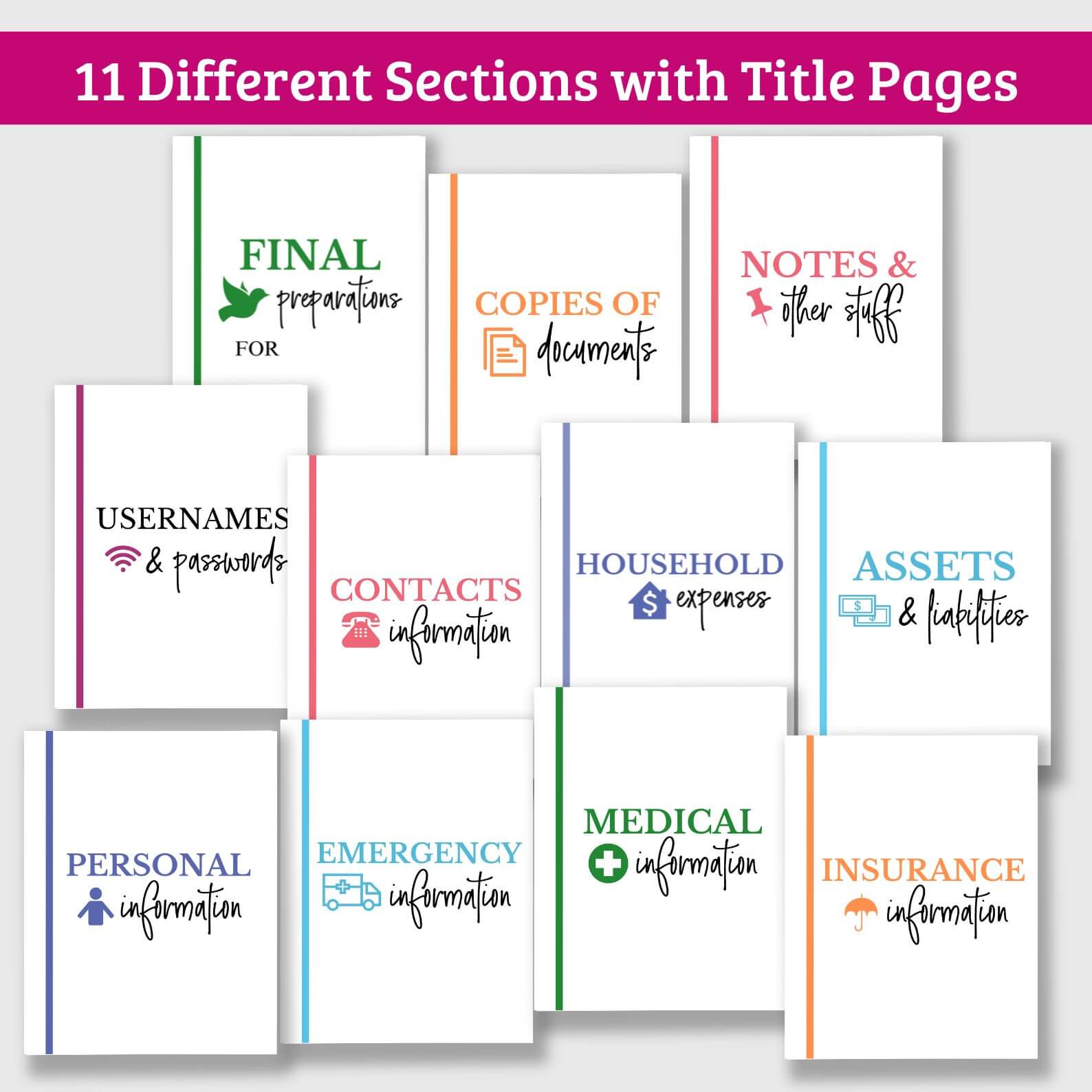 emergency-binder-for-what-if-fillable-pdf-the-savvy-sparrow for Free Emergency Binder Printables Pdf Free Download Emergency Binder for