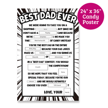 Load image into Gallery viewer, Printable Candy Poster Sign for Dad - PDF Download