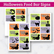 Load image into Gallery viewer, Halloween Popcorn Bar Signs