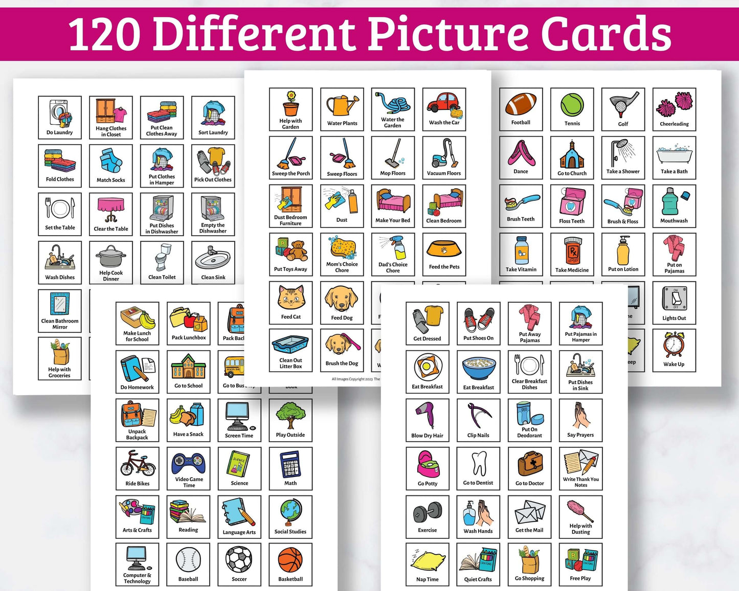 Chore Chart and Routine Charts for Kids - Digital Download