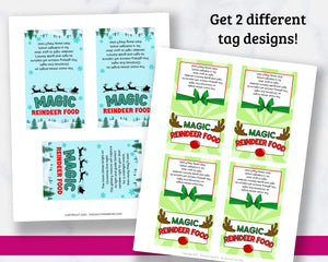Magic Reindeer Food Printable Tags for Kids