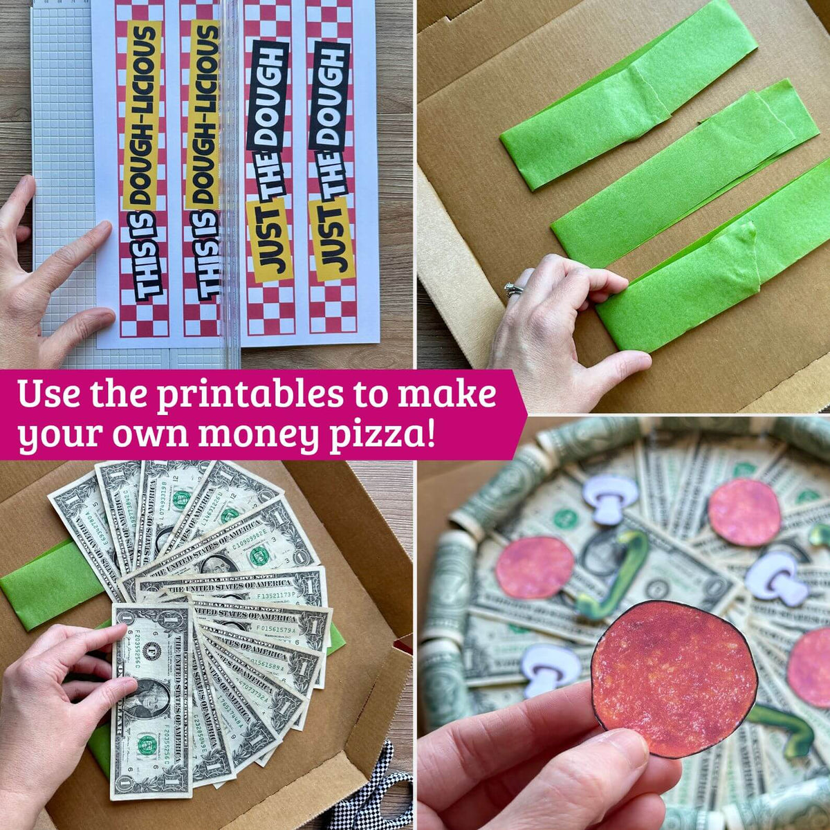 Printable Pizza Box Money Gift Template Cash Gift Ideas! The Savvy