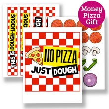 Load image into Gallery viewer, Printable Pizza Box Money Gift Template - PDF Download