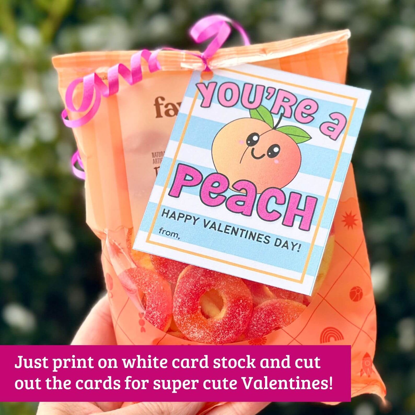 You're a Peach Printable Valentines for Kids