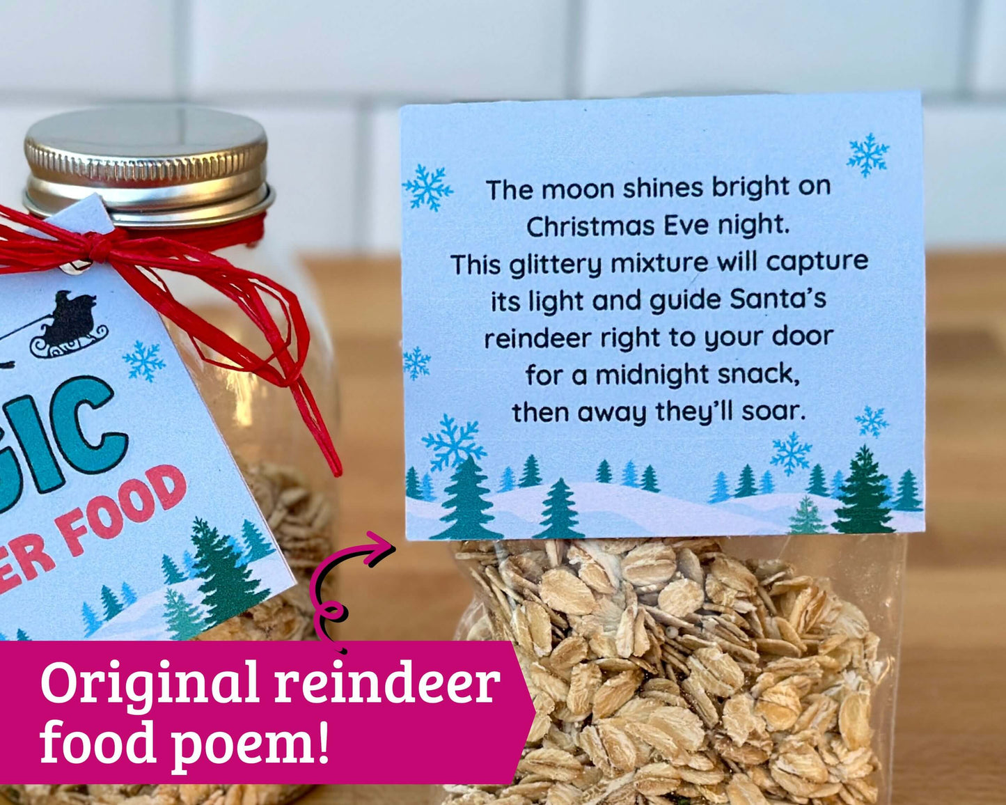 Magic Reindeer Food Printable Tags for Kids