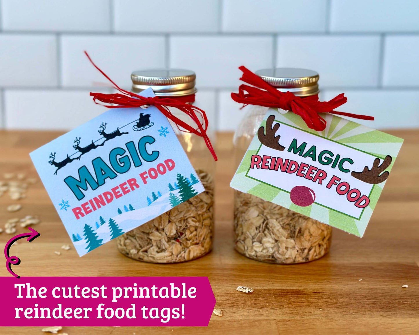 Magic Reindeer Food Printable Tags for Kids