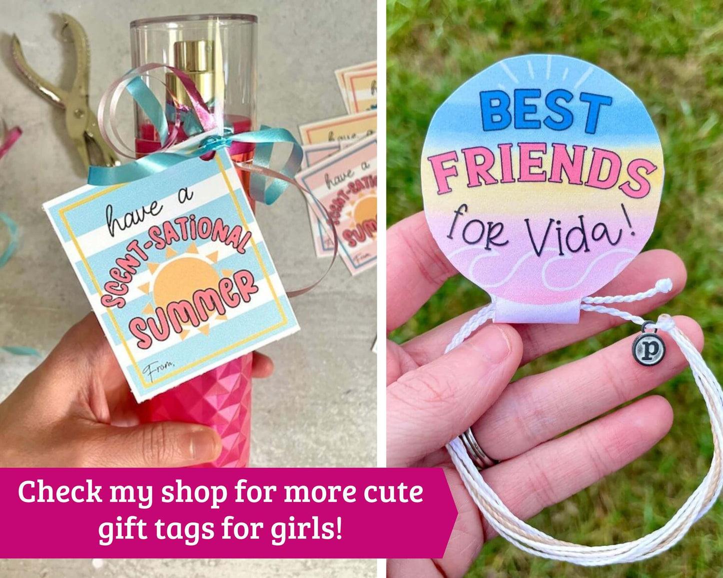 Spa Face Mask Gift Tags (Teen Kids Party Favors)