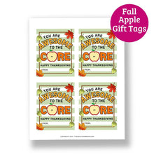 Load image into Gallery viewer, Thanksgiving Caramel Apple Gift Tags