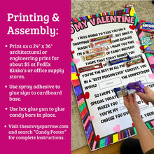 Load image into Gallery viewer, Valentine Candy Gram Poster - PDF Download