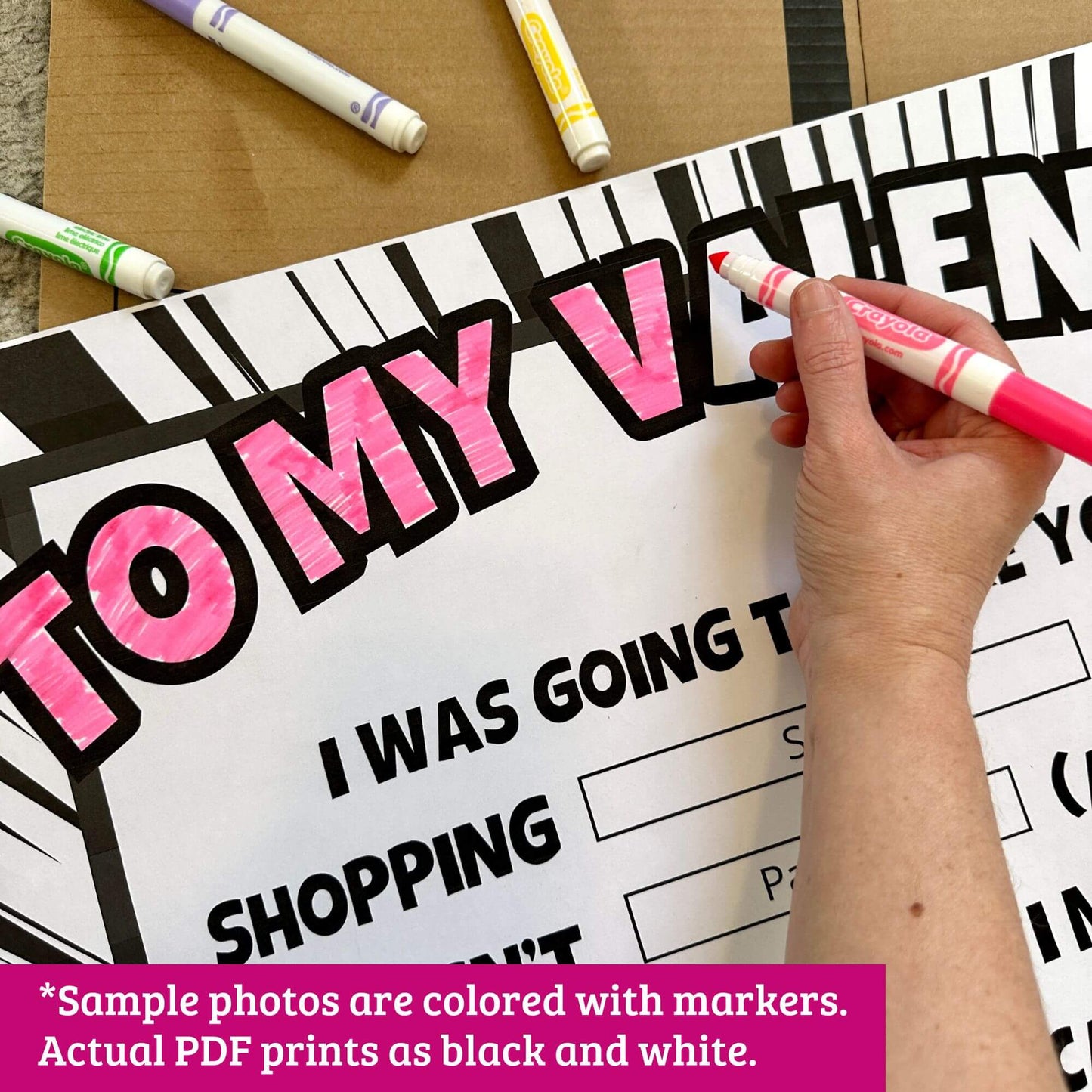 Valentine Candy Gram Poster - PDF Download