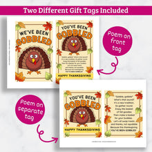 Load image into Gallery viewer, You've Been Gobbled Printable Tags for Thanksgiving