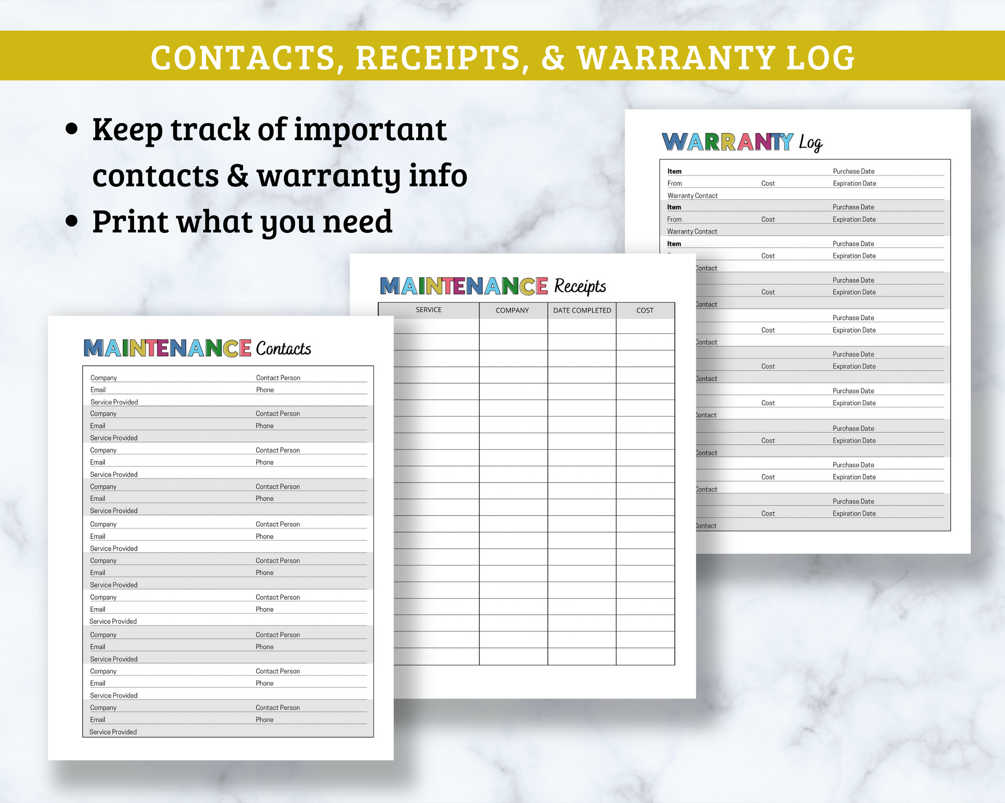 The ULTIMATE Home Maintenance Binder - 18 Page PDF – The Savvy Sparrow