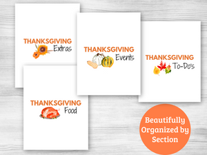 Thanksgiving Planner - 32 page Digital Download