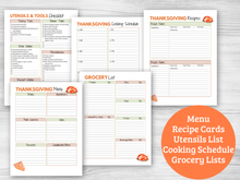 Load image into Gallery viewer, Thanksgiving Planner - 32 page Digital Download