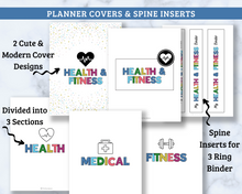 Load image into Gallery viewer, Health &amp; Fitness Binder - 36 Page PDF Download