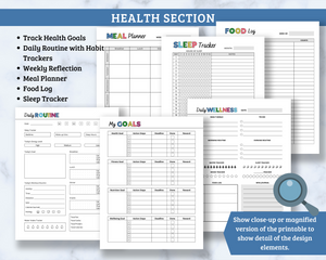 Health & Fitness Binder - 36 Page PDF Download
