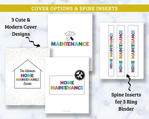 Home Maintenance Binder version 2.0 - 18 Page PDF Download