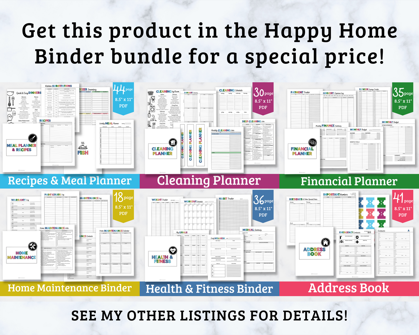 Cleaning Binder - 30 Page PDF Download