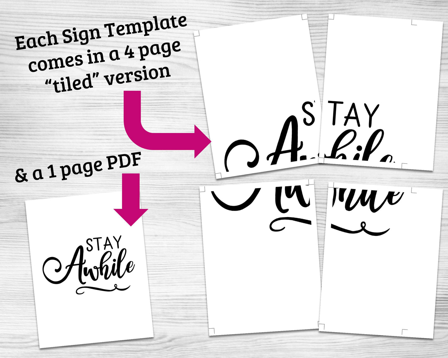 **BEST VALUE** DIY Sign Template Bundle - 18 Sign Templates!