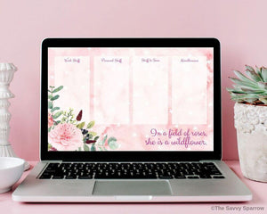 Computer Desktop Wallpaper "Field of Roses" - Digital Download