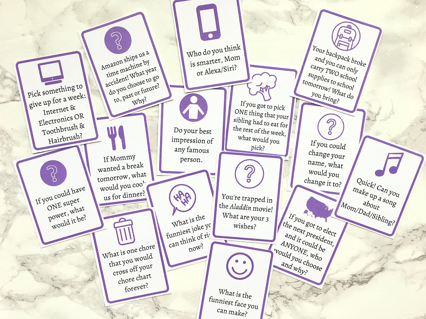 Questions to Ask Kids - Printable Cards to Get Your Kids Talking