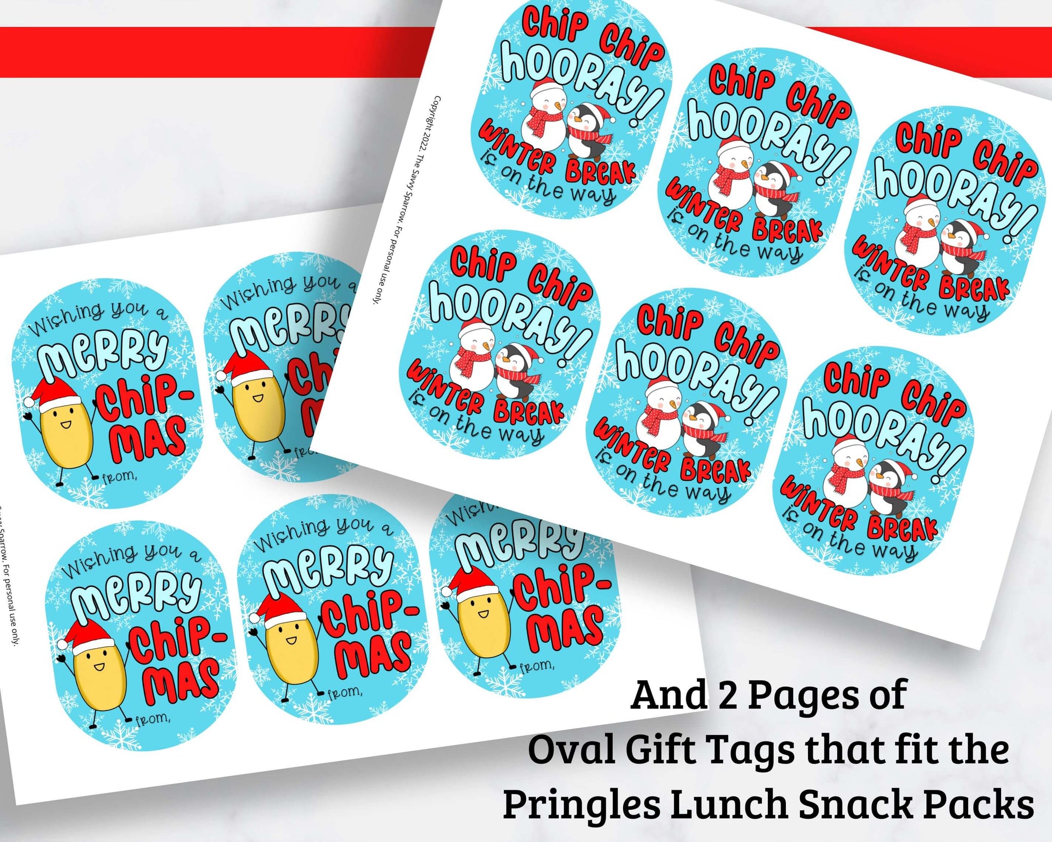 Christmas Gift Tags, Printable kids Gift Tags