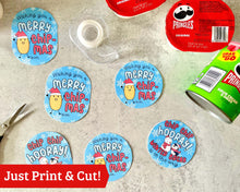 Load image into Gallery viewer, Christmas Chip Gift Tags for Kids - 4 Page Download