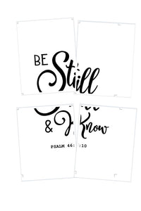 "Be Still and Know" DIY Sign Template
