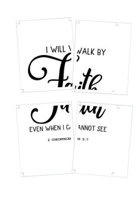 Walk by Faith DIY Sign Template