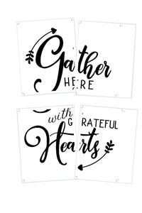 "Gather Here" DIY Sign Template