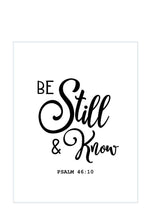 Load image into Gallery viewer, &quot;Be Still and Know&quot; DIY Sign Template