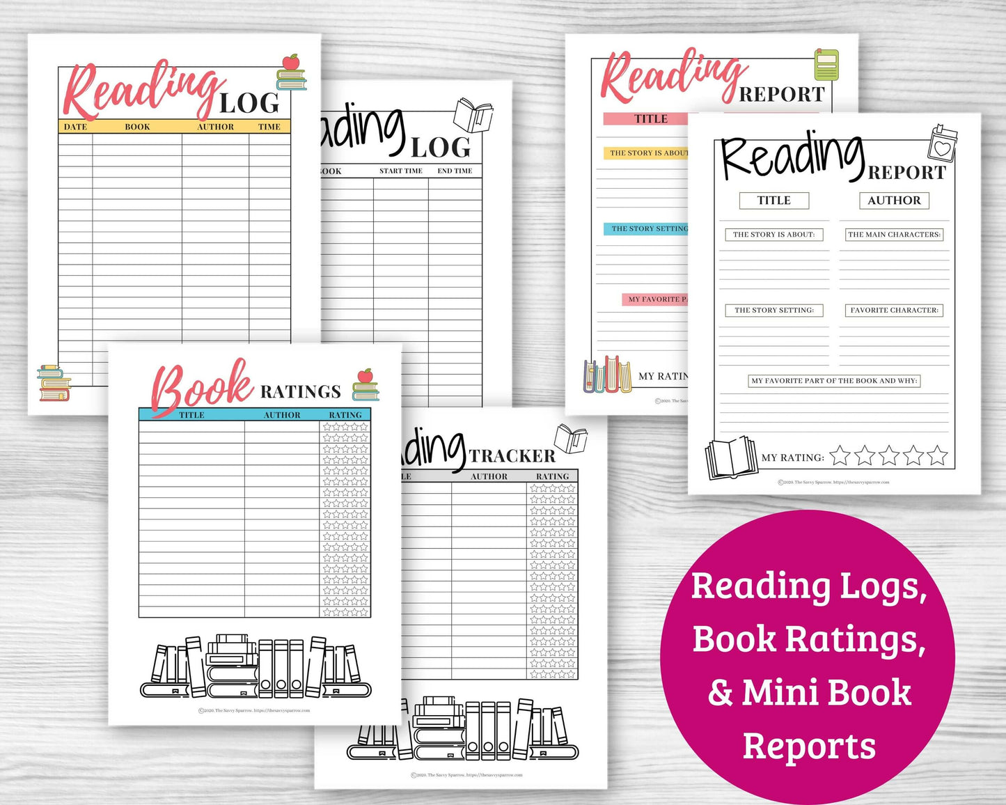 Kids' Reading Bundle - 21 Page PDF File